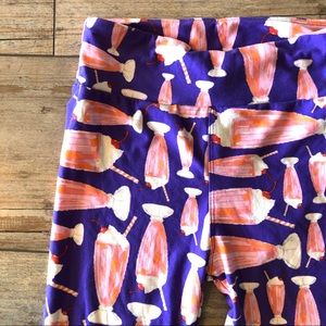 LuLaRoe Ice Cream Sundae Leggings OS
